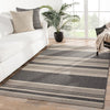 Pilot Indoor/ Outdoor Stripe Gray & Beige Area Rug