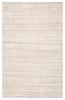 Tundra Handmade Solid White & Gray Area Rug