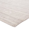 Tundra Handmade Solid White & Gray Area Rug