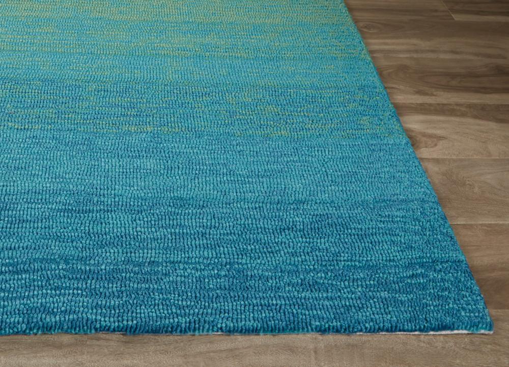 Blaze Indoor/ Outdoor Ombre Blue & Lime Green Area Rug