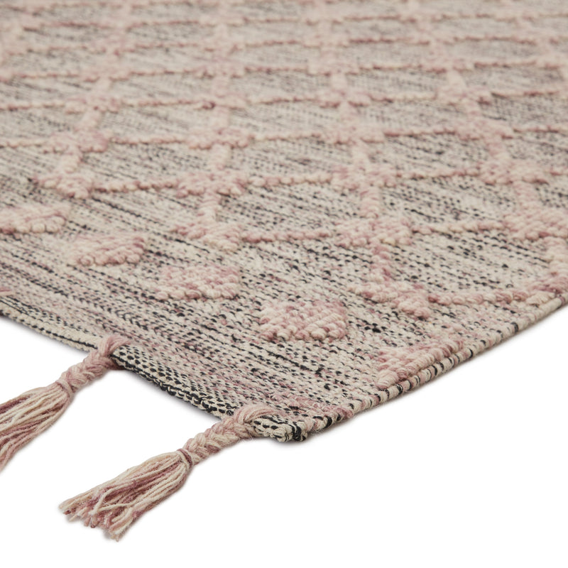 Madrona Handmade Trellis Light Pink & Cream Rug