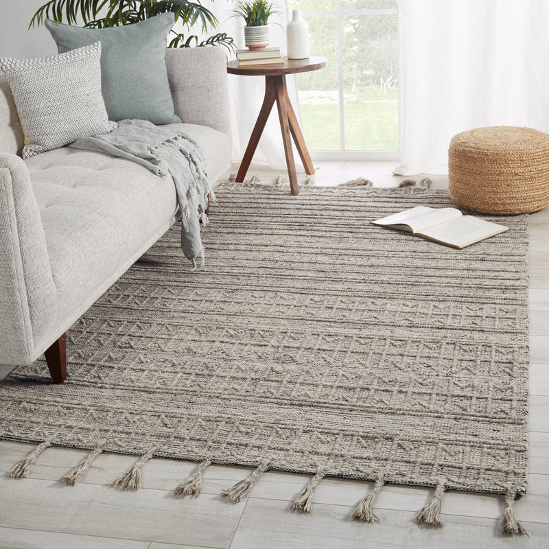 Palisades Handmade Trellis Light Taupe & Cream Rug