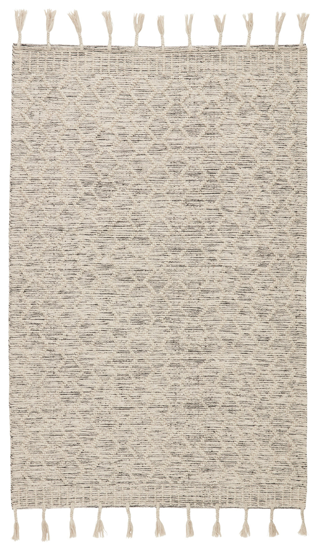 Alemeda Handmade Trellis Cream & Black Rug