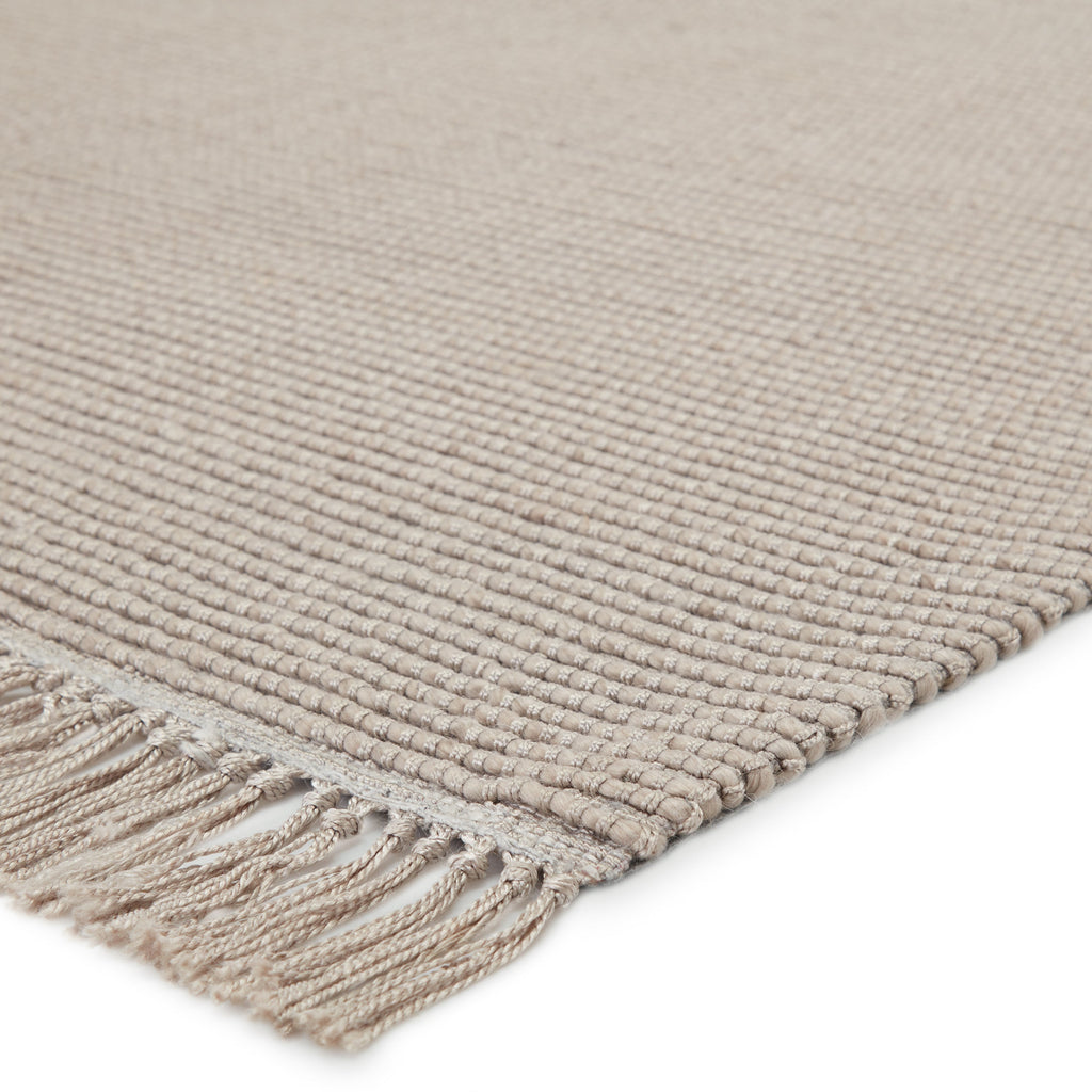 Skye Handmade Solid Rug in Light Gray & Taupe