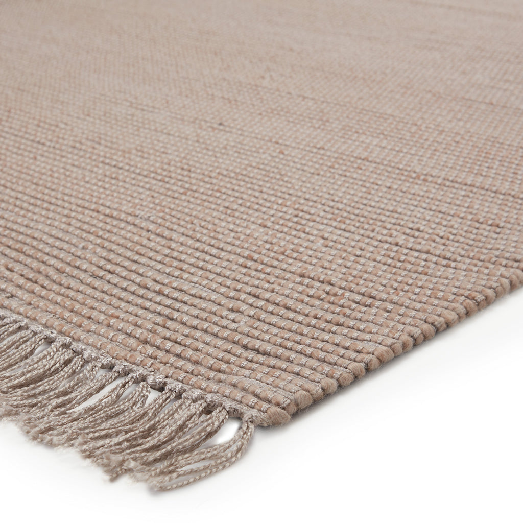 Skye Handmade Solid Rug in Tan & Light Gray