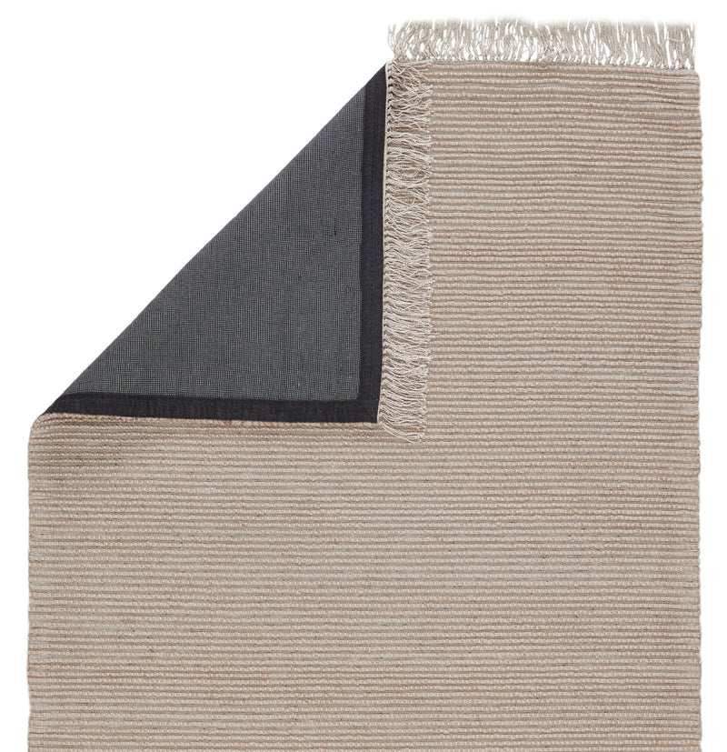 Skye Handmade Solid Rug in Tan & Light Gray