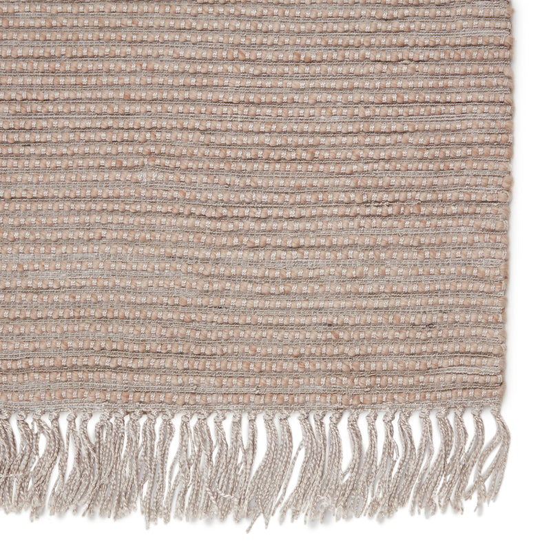 Skye Handmade Solid Rug in Tan & Light Gray