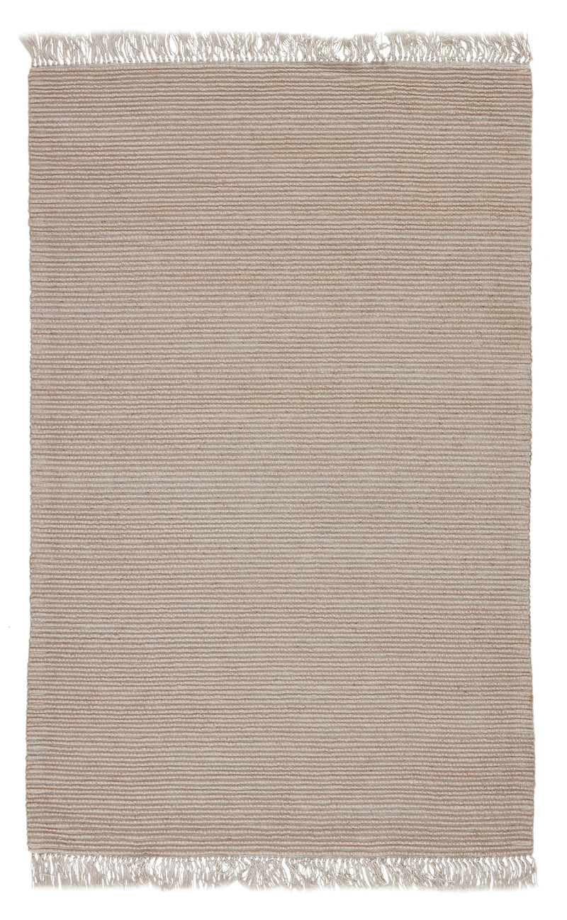 Skye Handmade Solid Rug in Tan & Light Gray