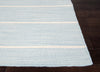 Cape Cod Handmade Striped Blue/Beige Area Rug