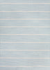 Cape Cod Handmade Striped Blue/Beige Area Rug