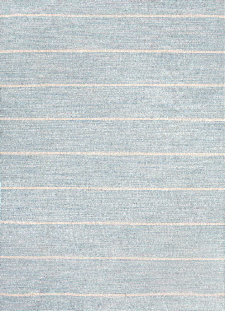 Cape Cod Handmade Striped Blue/Beige Area Rug