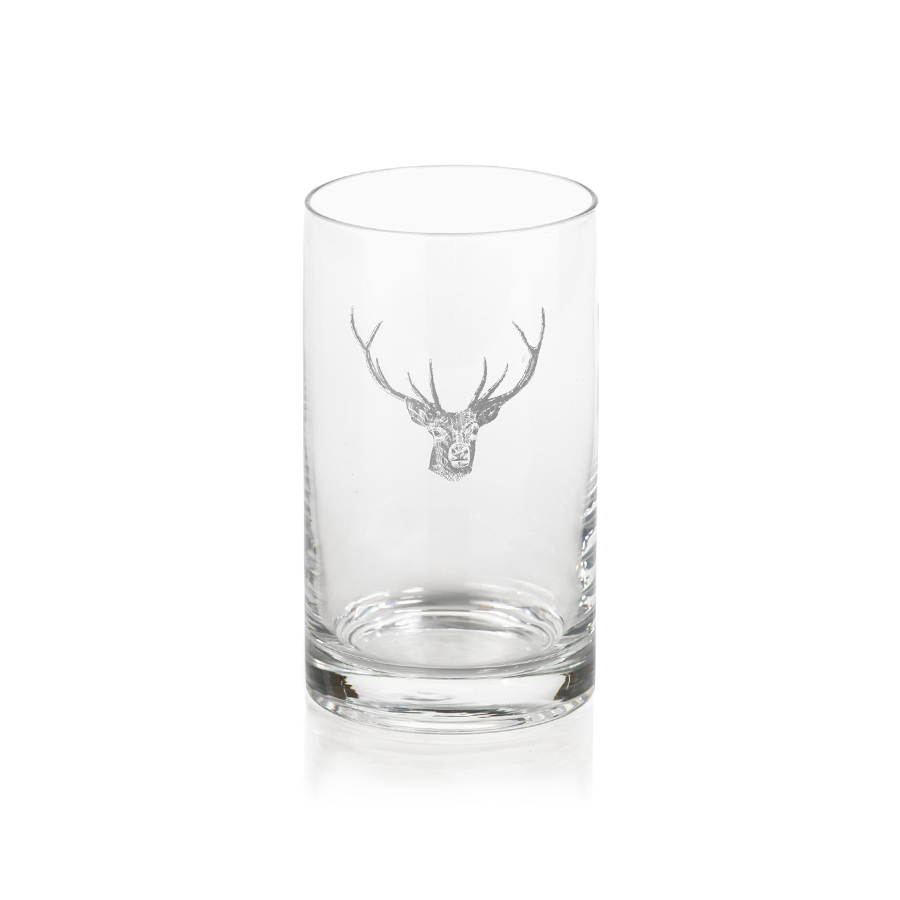 Stag Head Highball Glasses - Set of 6