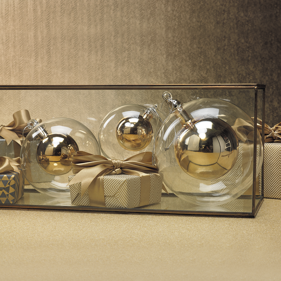 Double Glass Ball Ornament Large