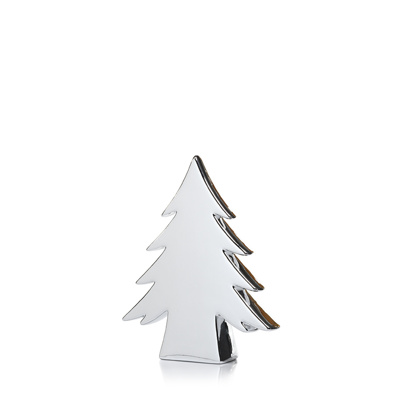 Teton Silver Ceramic Tree in Various Sizes