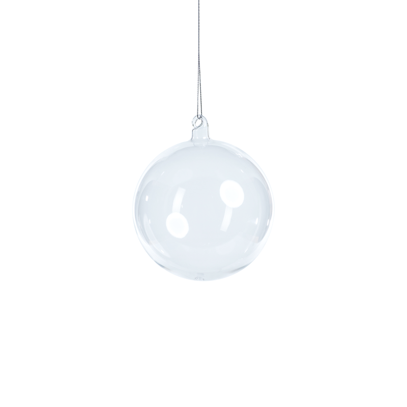 Clear Ball Ornament in Various Sizes