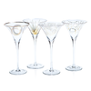 4 Piece Festivity Martini Glass Set