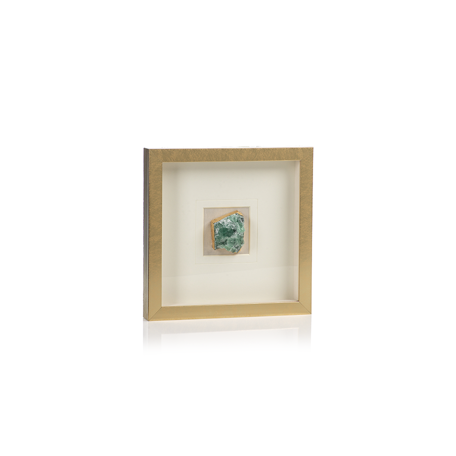 Gold Framed Emerald Crystal