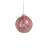 Pretty in Pink Glass Ball Ornaments - Set of 6