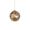 Dimpled Laurel Multi-colored Glass Ball Ornaments - Set of 6