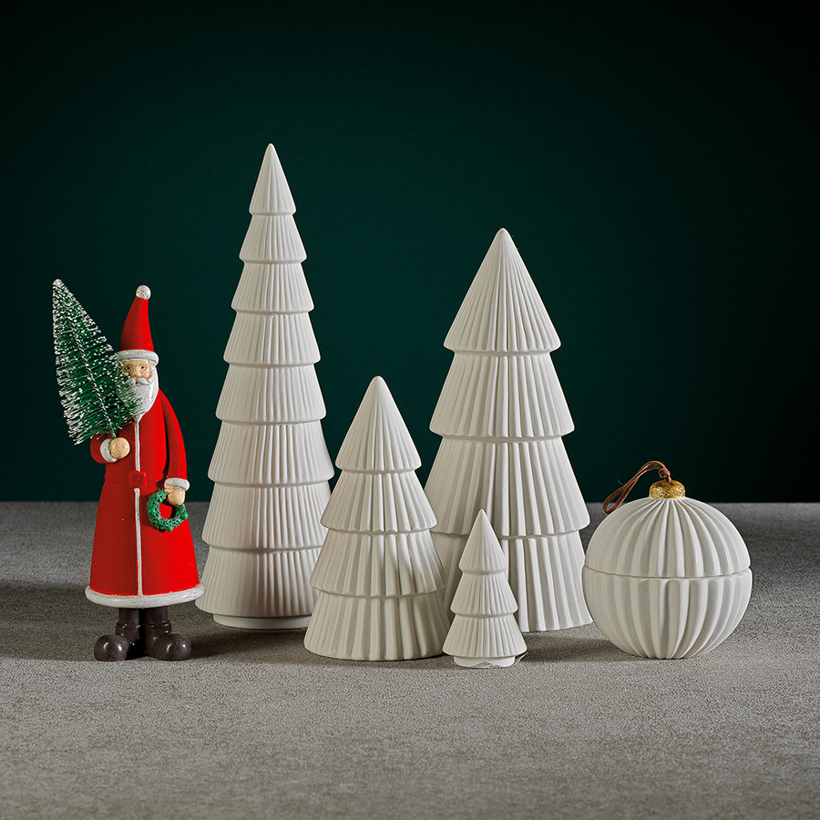 Ceramic Holiday Tree in Matte White