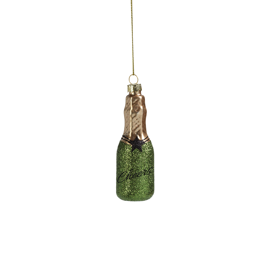 Celebration Bottle Ornament-Green