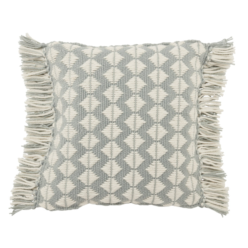 Chesa Perdita Indoor/Outdoor Light Blue & Ivory Pillow 1