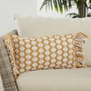 Chesa Perdita Indoor/Outdoor Gold & Ivory Pillow 4