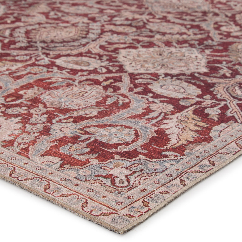 Sire Indoor/Outdoor Oriental Red & Gray Rug