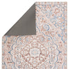 Annette Indoor/ Outdoor Medallion Blue/ Light Pink Rug