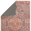 Chariot Indoor/Outdoor Medallion Orange & Dark Gray Rug