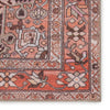 Chariot Indoor/Outdoor Medallion Orange & Dark Gray Rug