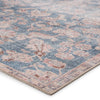 Bardia Indoor/Outdoor Oriental Blue & Light Pink Rug