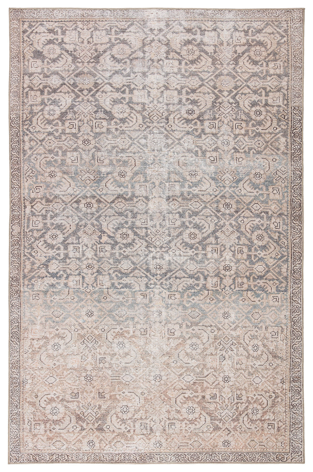 Atkins Indoor/Outdoor Trellis Peach & Blue Rug