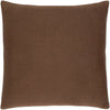 Camilla CIL-002 Hand Woven Square Pillow in Camel & Dark Brown by Surya