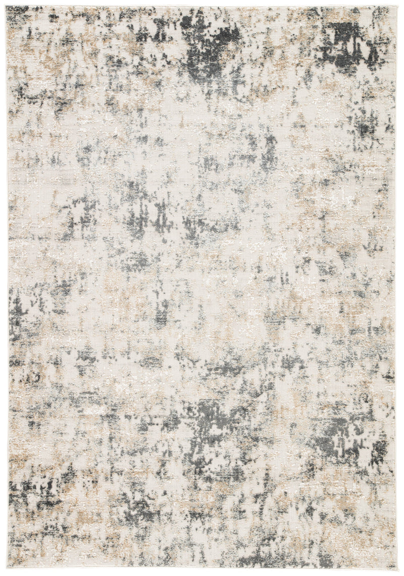 Arvo Abstract White & Dark Gray Area Rug design by Jaipur Living