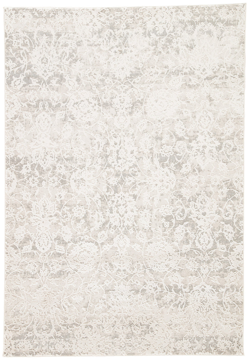 Alonsa Abstract Gray & White Area Rug