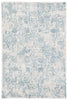 Clara Floral Silver & Blue Area Rug