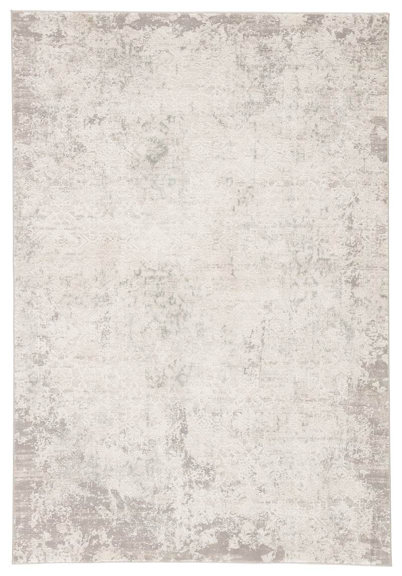 Siena Damask Rug in Elephant Skin & Silver Birch design by Jaipur Living