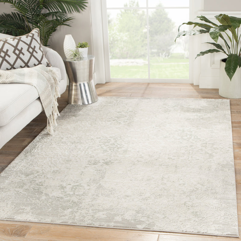 Siena Damask Rug in Elephant Skin & Silver Birch design by Jaipur Living