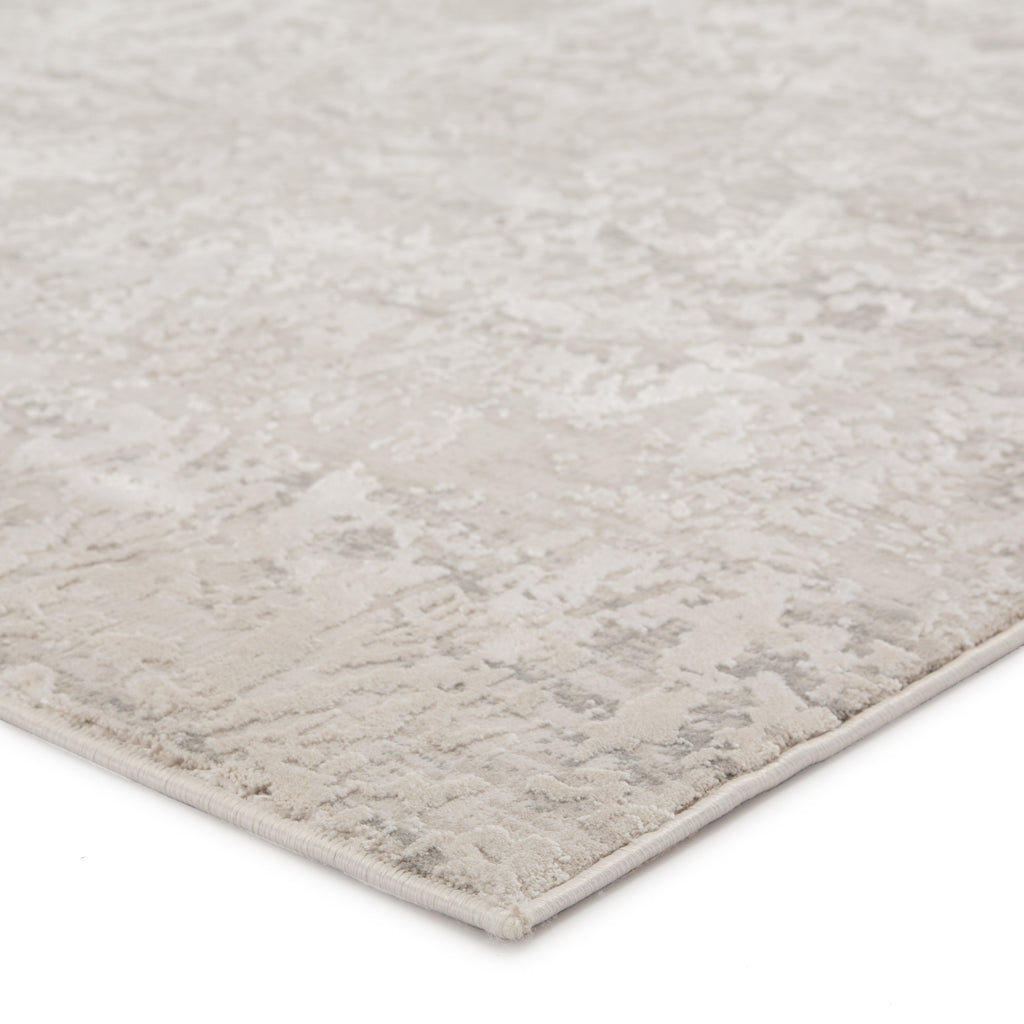 Kata Geometric Rug in Light Gray & Silver Birch design by Jaipur Living