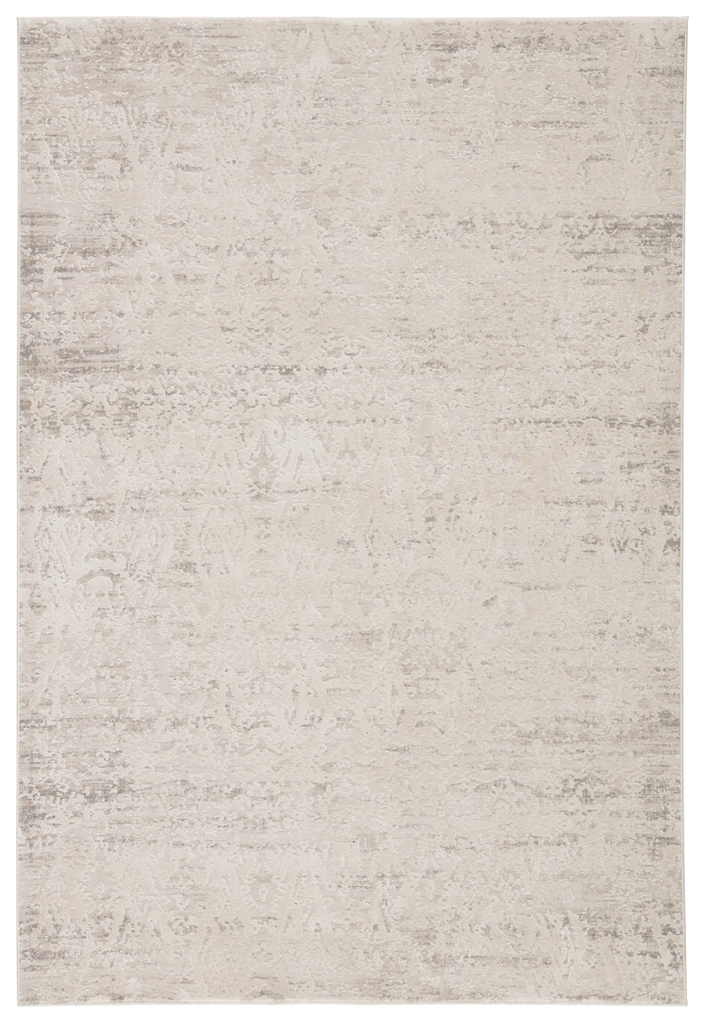 Kata Geometric Rug in Light Gray & Silver Birch design by Jaipur Living