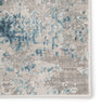 Siena Damask Blue & Ivory Area Rug