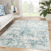 Eero Abstract Blue & Ivory Area Rug