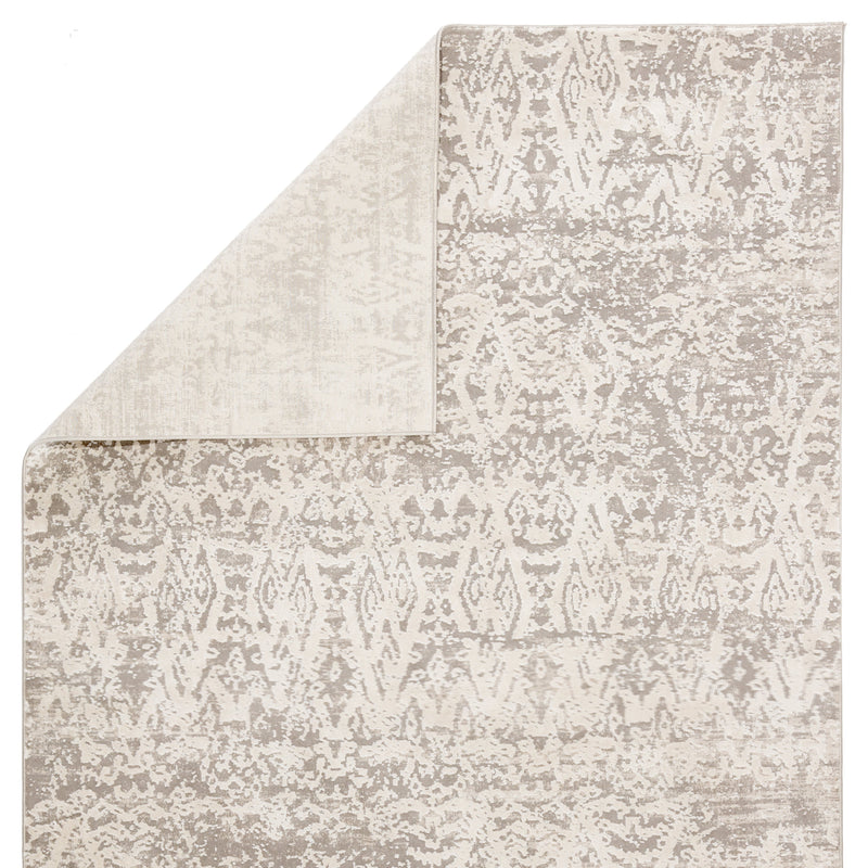 Kata Geometric Rug in Steeple Gray & Bone White design by Jaipur Living