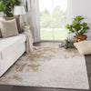 Resa Abstract Gray & Gold Area Rug