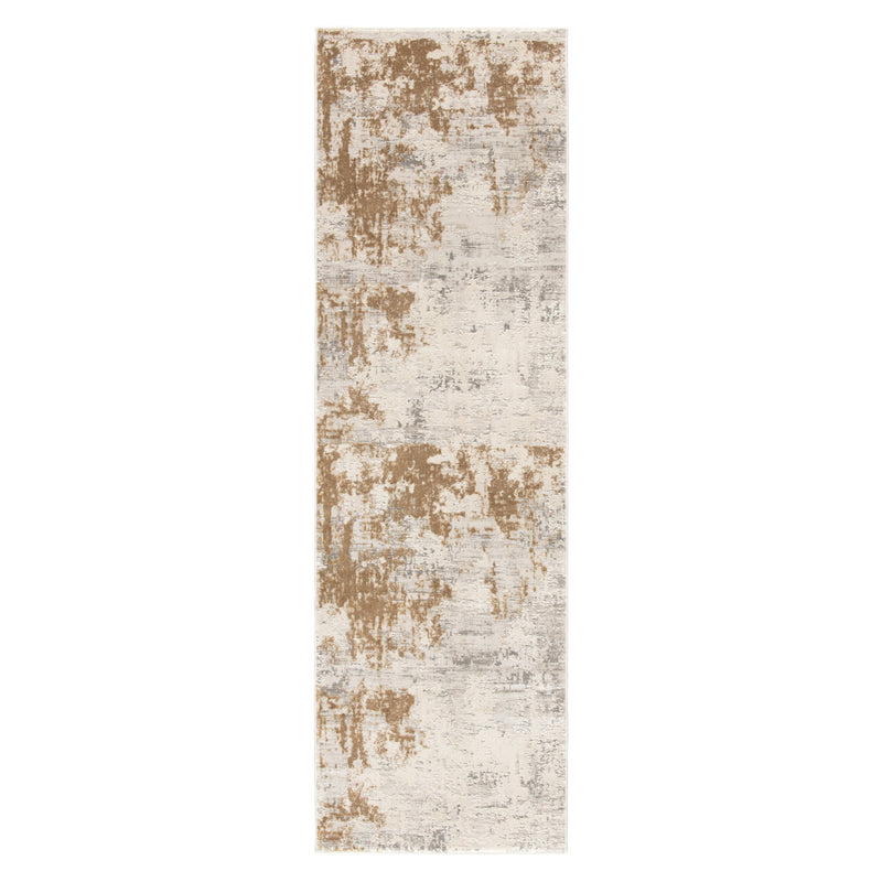 Resa Abstract Gray & Gold Area Rug