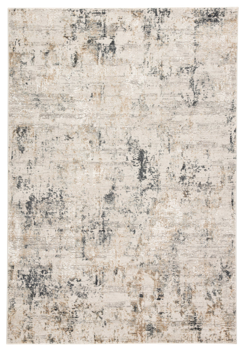 Cassia Abstract Gray & Gold Area Rug