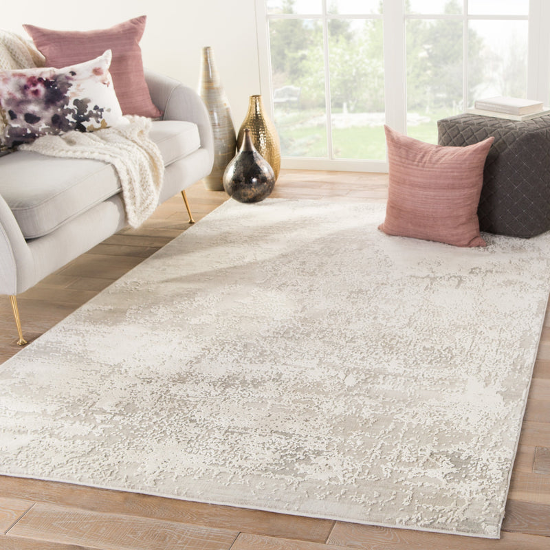 Brixt Abstract Gray & Ivory Area Rug