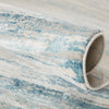 Heaston Abstract Blue & Ivory Area Rug