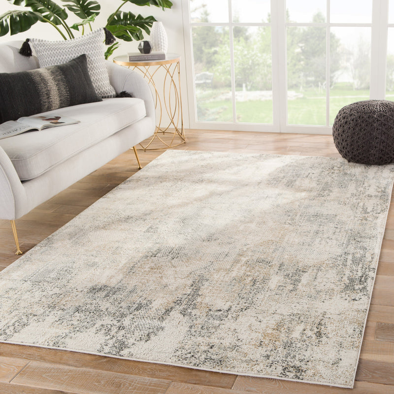 Ramsey Medallion Gray & Gold Area Rug